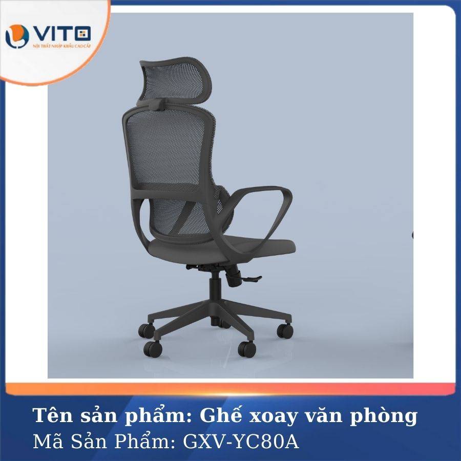 GHẾ XOAY VĂN PHÒNG VITO GXV-YC80B 5 Ghế xoay văn phòng Vito GXV-YC80B - Ảnh 5