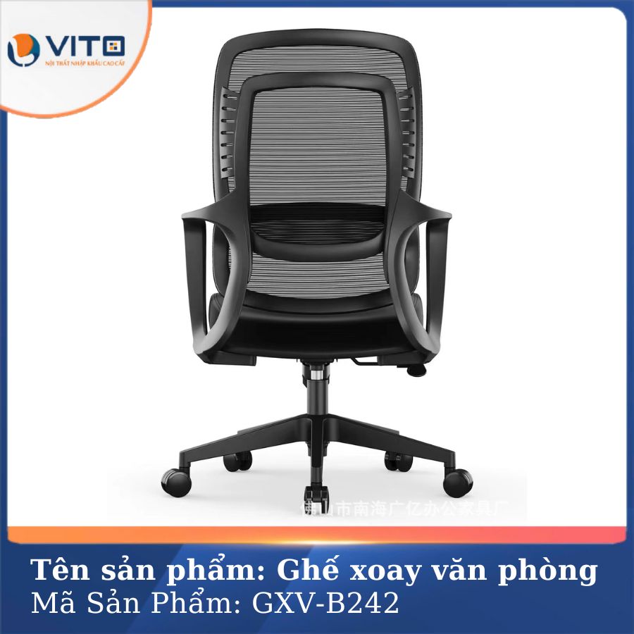 GHẾ XOAY VĂN PHÒNG VITO GXV-B242 3 Ghế xoay văn phòng Vito GXV-B242 - Ảnh 3