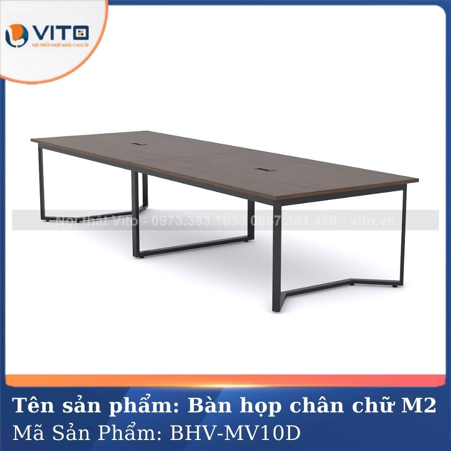 Bàn họp văn phòng chân chữ M2 BHV-MV10D