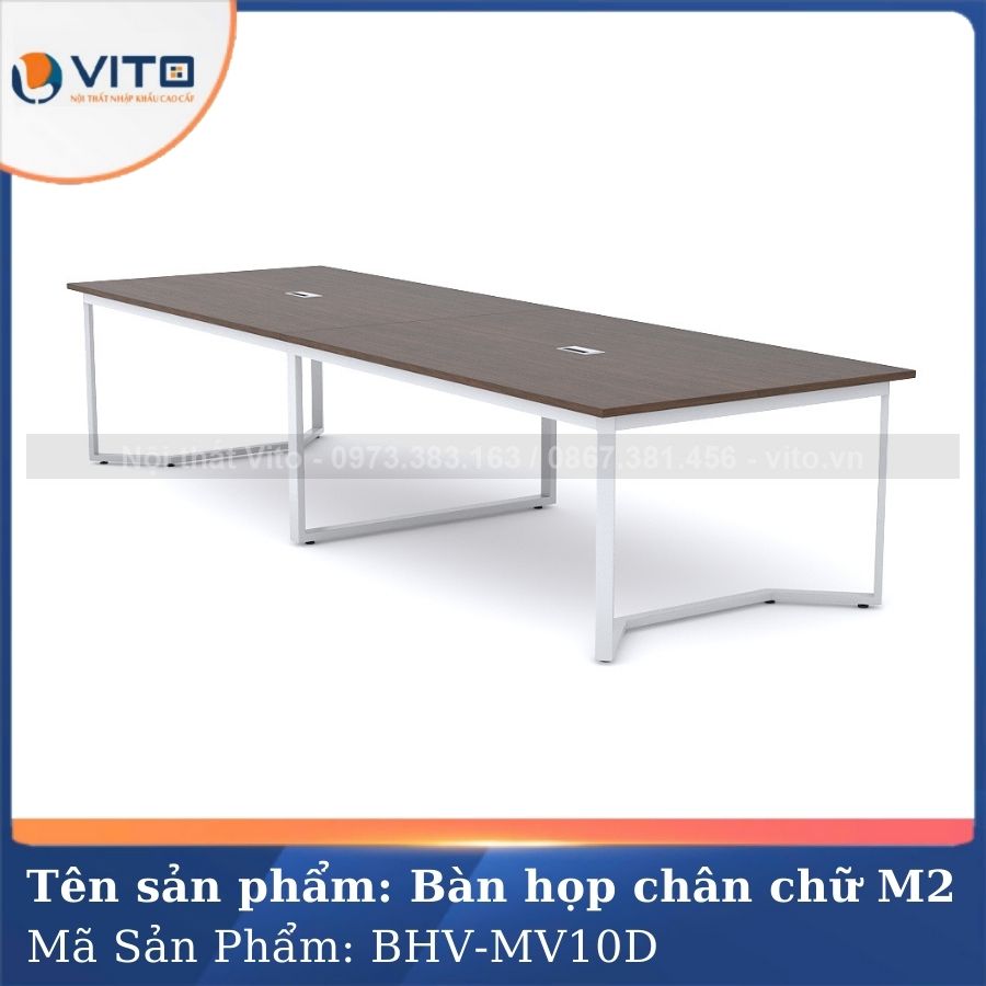 BÀN HỌP VĂN PHÒNG CHÂN CHỮ M2 BHV-MV10D 2 Bàn họp văn phòng chân chữ M2 BHV-MV10D - Ảnh 2