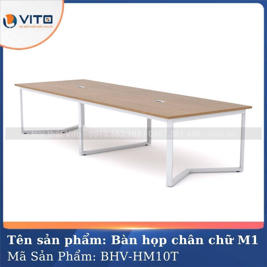 Bàn họp văn phòng chân chữ M1 BHV-HM10T