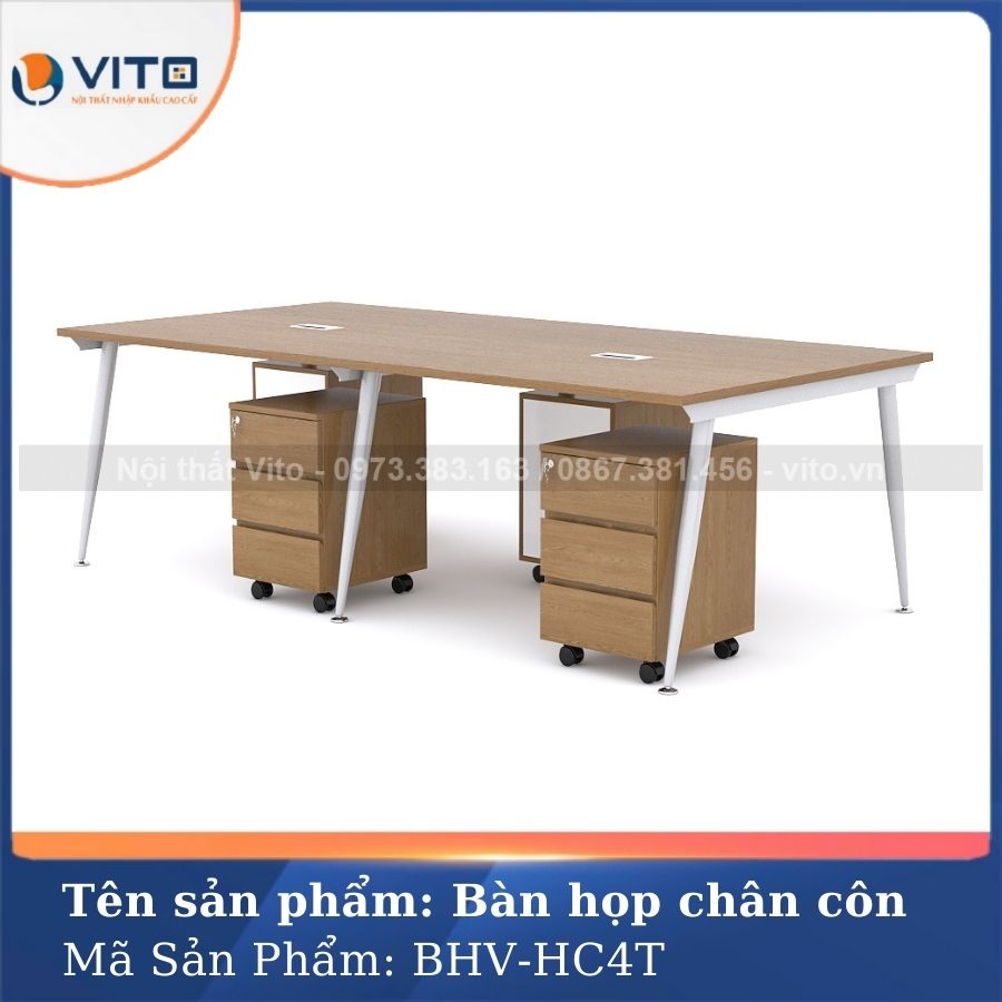Bàn họp văn phòng chân côn BHV-HC4T