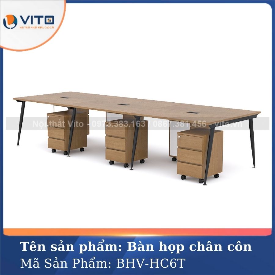BÀN HỌP VĂN PHÒNG CHÂN CÔN BHV-HC6T 2 Bàn họp văn phòng chân côn BHV-HC6T - Ảnh 2