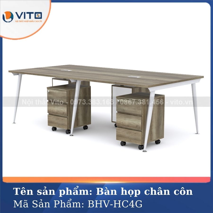 Bàn họp văn phòng chân côn BHV-HC4G