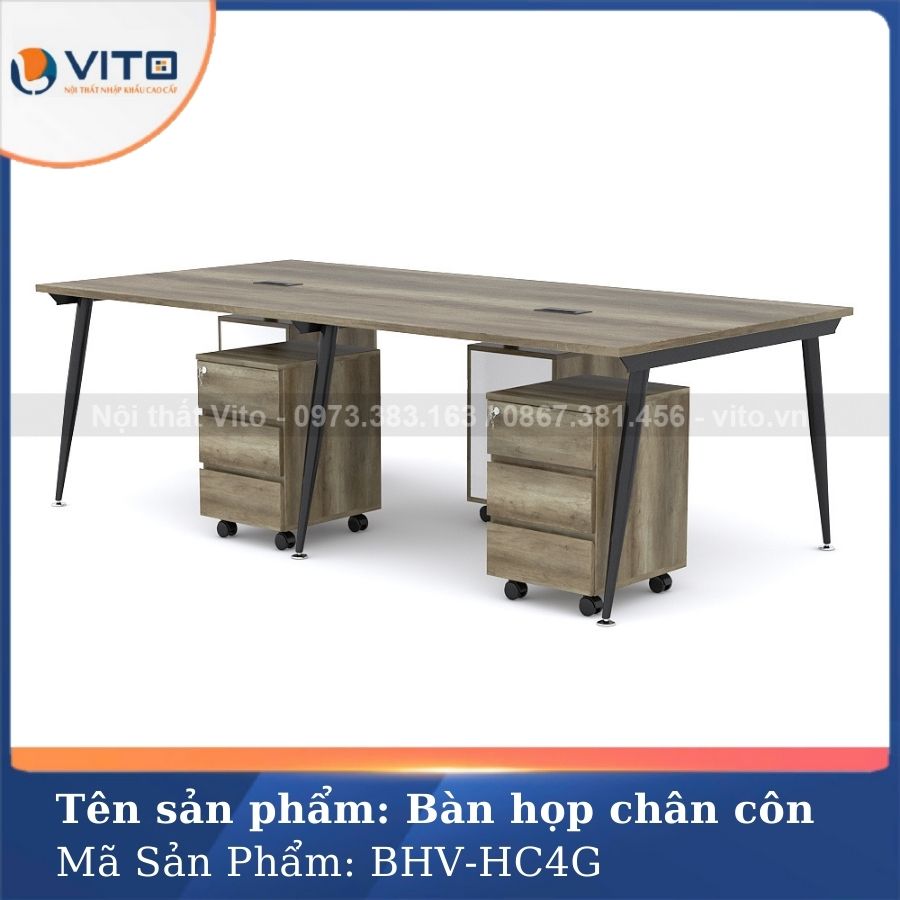 BÀN HỌP VĂN PHÒNG CHÂN CÔN BHV-HC4G 2 Bàn họp văn phòng chân côn BHV-HC4G - Ảnh 2