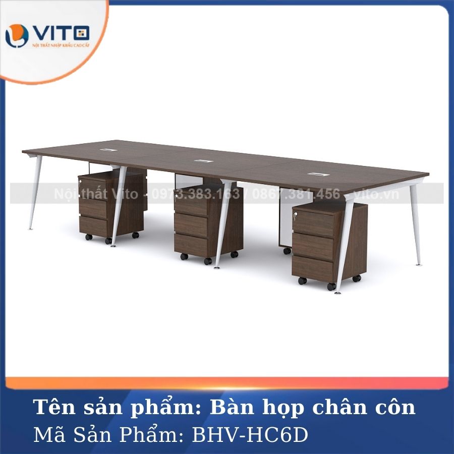 Bàn họp văn phòng chân côn BHV-HC6D