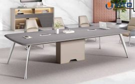 Bàn họp chân sắt hiện đại