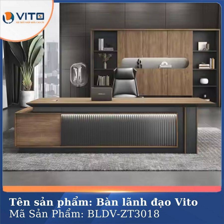 BÀN LÃNH ĐẠO VITO BLDV-ZT3018 3 Bàn lãnh đạo Vito BLDV-ZT3018 - Ảnh 3