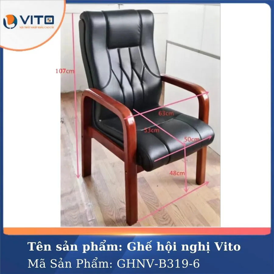 GHẾ HỘI NGHỊ VITO GHNV-B319-6 3 Ghế hội nghị Vito GHNV-B319-6 - Ảnh 3