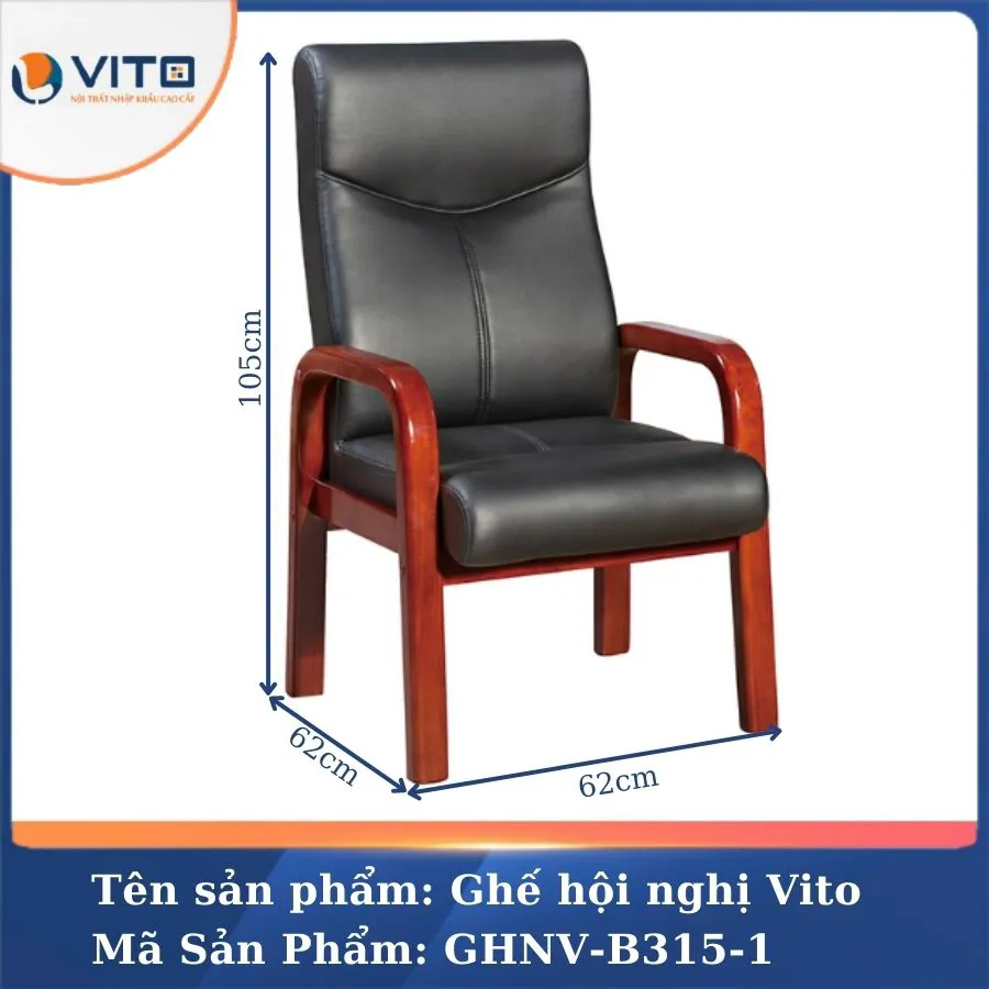 GHẾ HỘI NGHỊ VITO GHNV-B315-1 3 Ghế hội nghị Vito GHNV-B315-1 - Ảnh 3