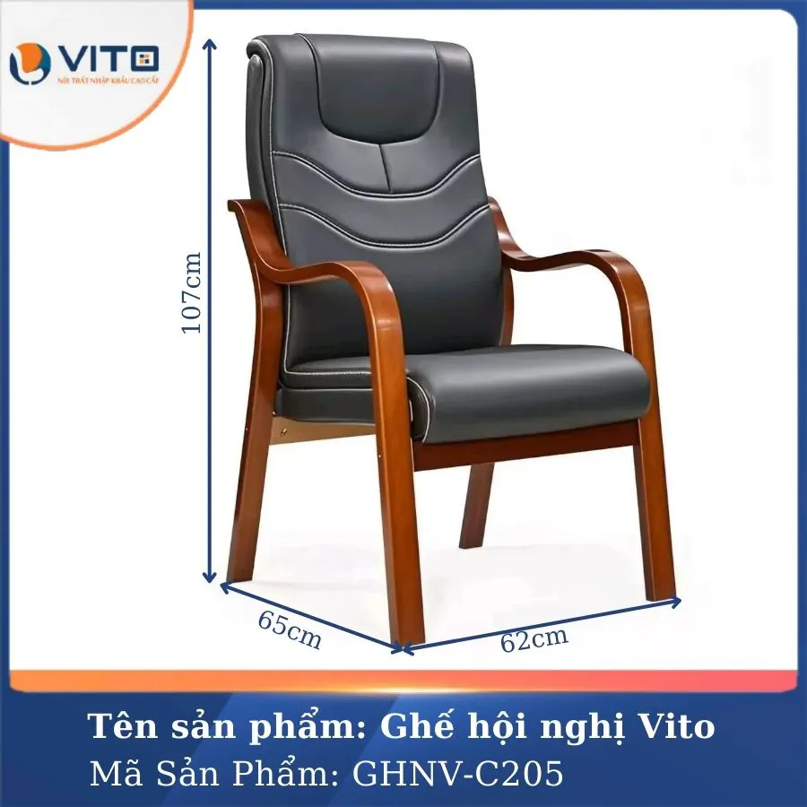GHẾ HỘI NGHỊ VITO GHNV-C205 2 Ghế hội nghị Vito GHNV-C205 - Ảnh 2