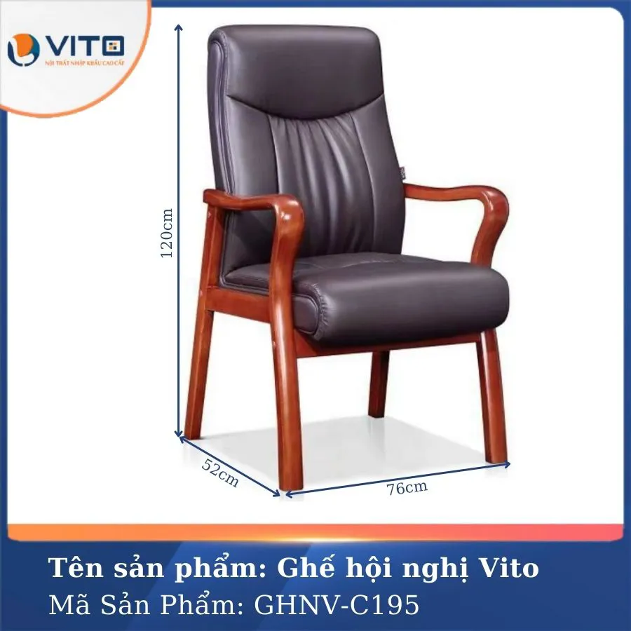 GHẾ HỘI NGHỊ VITO GHNV-C195 2 Ghế hội nghị Vito GHNV-C195 - Ảnh 2