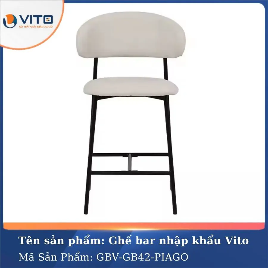 GHẾ BAR GBV-GB42 PIAGO 2 Ghế bar GBV-GB42 PIAGO - Ảnh 2
