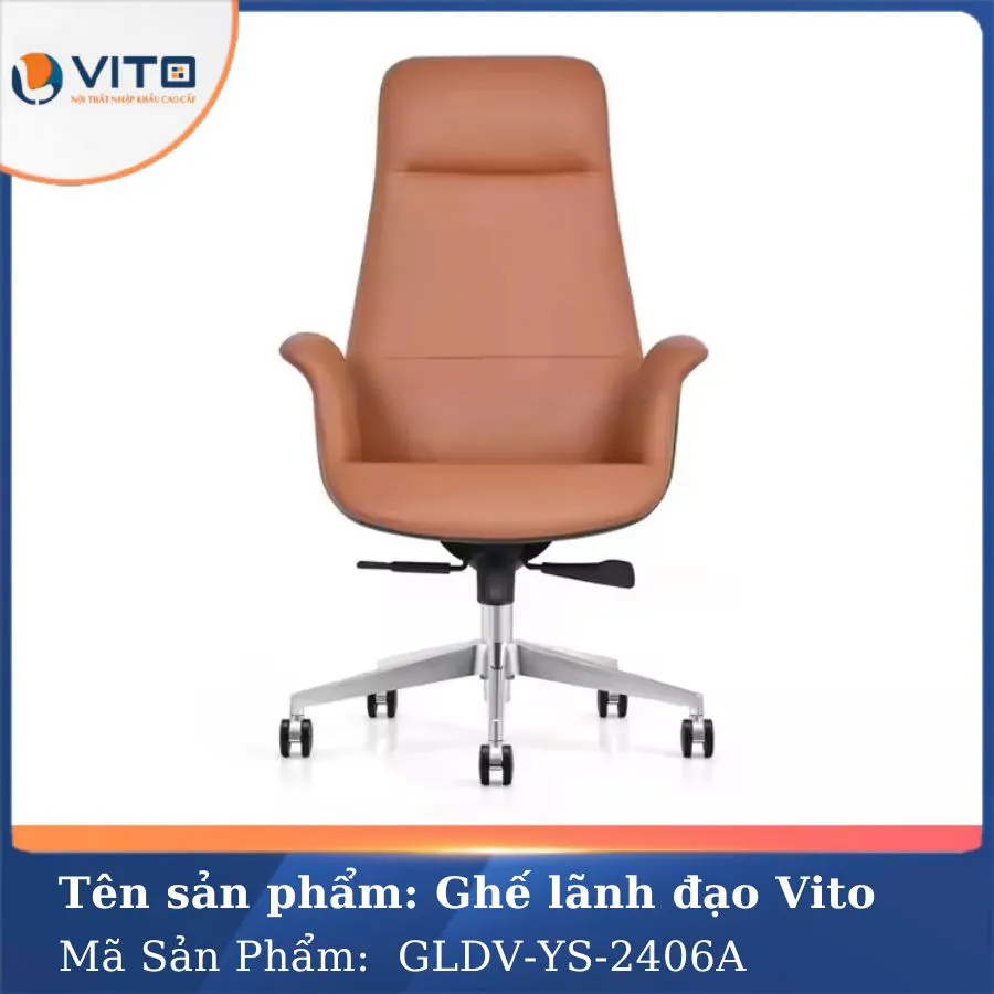 GHẾ LÃNH ĐẠO VITO GLDV-YS-2406A 2 Ghế lãnh đạo Vito GLDV-YS-2406A - Ảnh 2