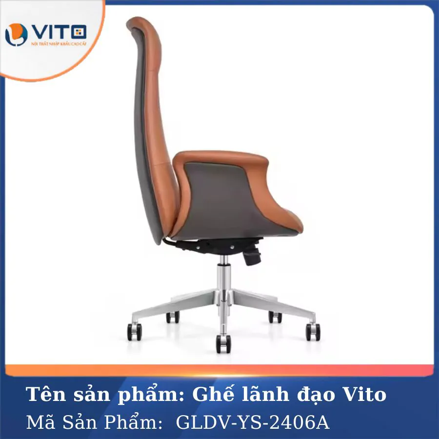 GHẾ LÃNH ĐẠO VITO GLDV-YS-2406A 3 Ghế lãnh đạo Vito GLDV-YS-2406A - Ảnh 3