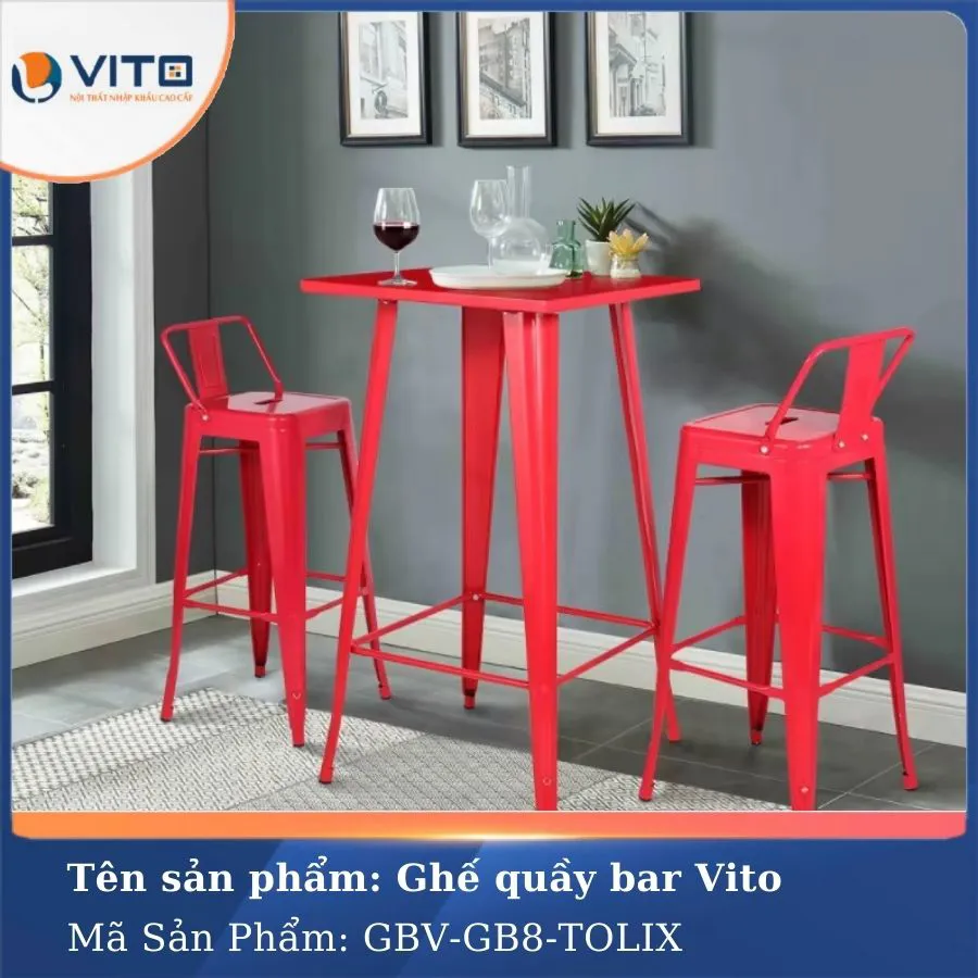 GHẾ BAR VITO GBV-GB8 TOLIX 5 Ghế bar Vito GBV-GB8 TOLIX - Ảnh 5