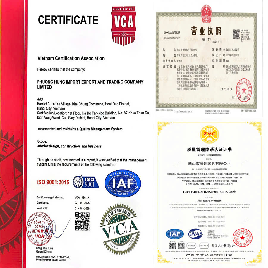 CHỨNG NHẬN QUỐC TẾ VÀ ISO 9001:2015