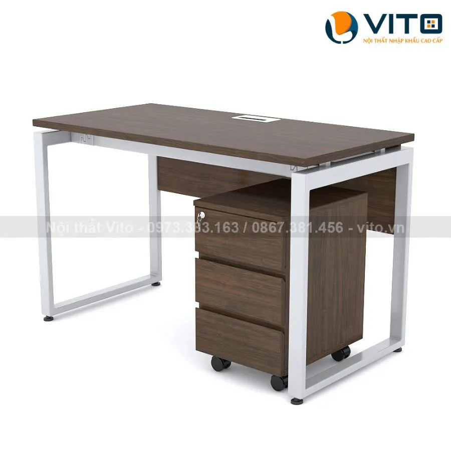 Bàn làm việc chân chữ U Vito 1m2 BLVV-U12DY