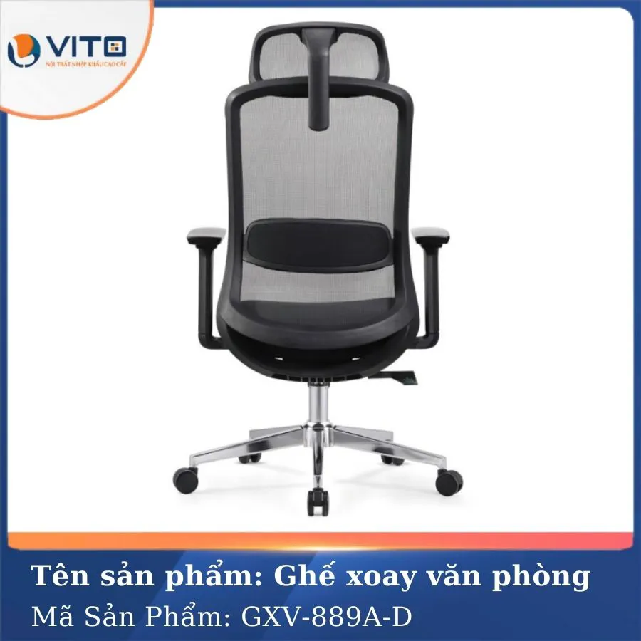 GHẾ XOAY VĂN PHÒNG GXV-889A-D 4 Ghế xoay văn phòng GXV-889A-D - Ảnh 4
