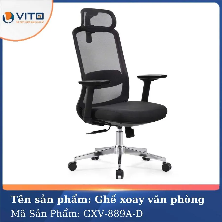 GHẾ XOAY VĂN PHÒNG GXV-889A-D 3 Ghế xoay văn phòng GXV-889A-D - Ảnh 3