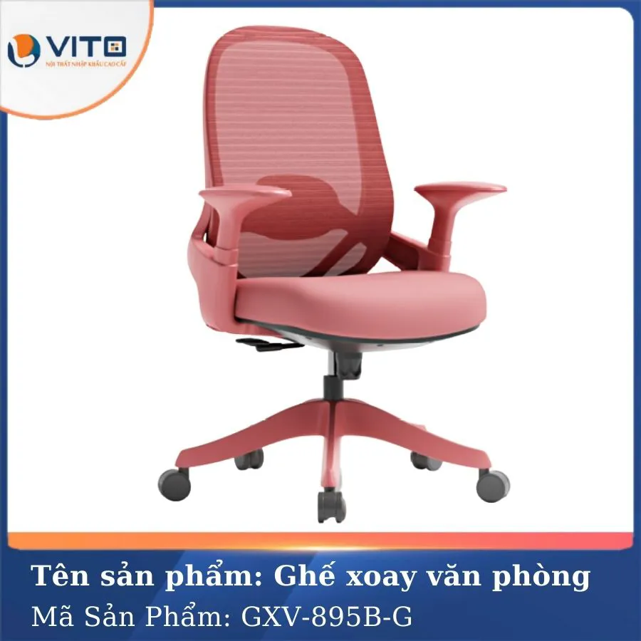 GHẾ XOAY VĂN PHÒNG GXV-895B-G 4 Ghế xoay văn phòng GXV-895B-G - Ảnh 4