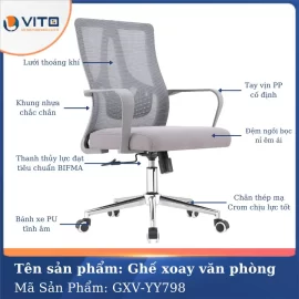 ghe xoay van phong yy798 3
