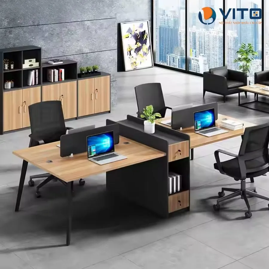 Module bàn làm việc 4 người MDV-TB03