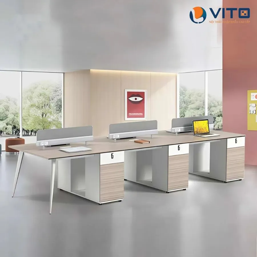 Module bàn làm việc 6 người MDV-TB01
