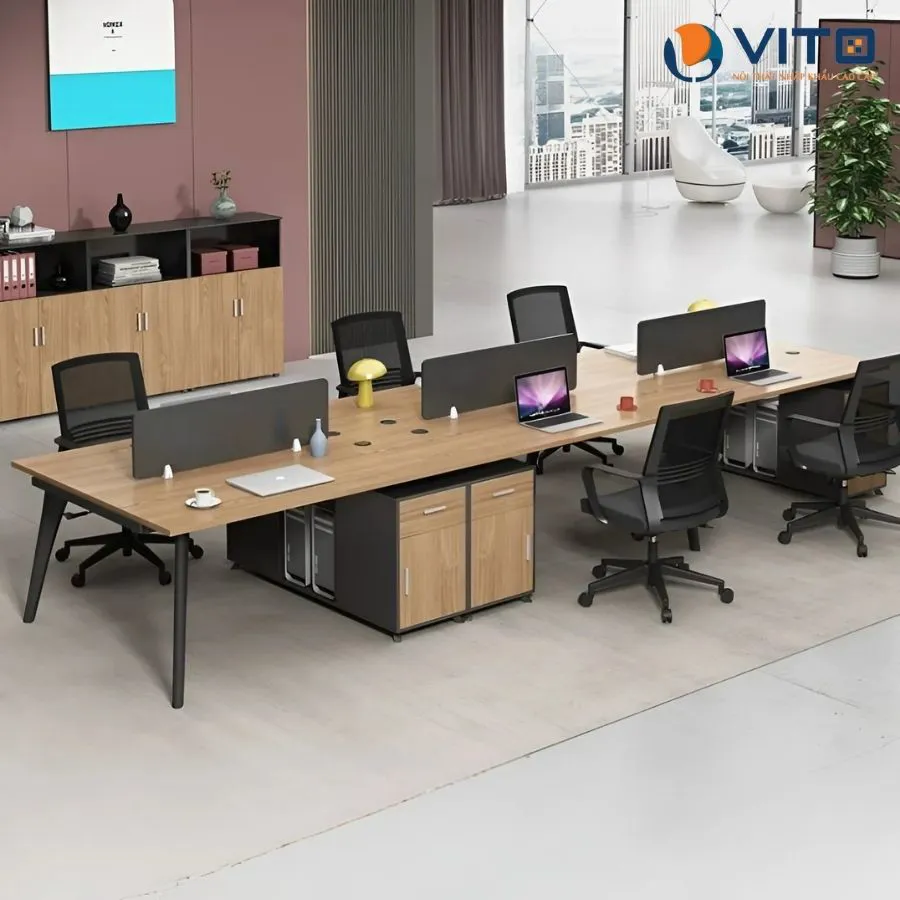 Module bàn làm việc 6 người MDV-TB06