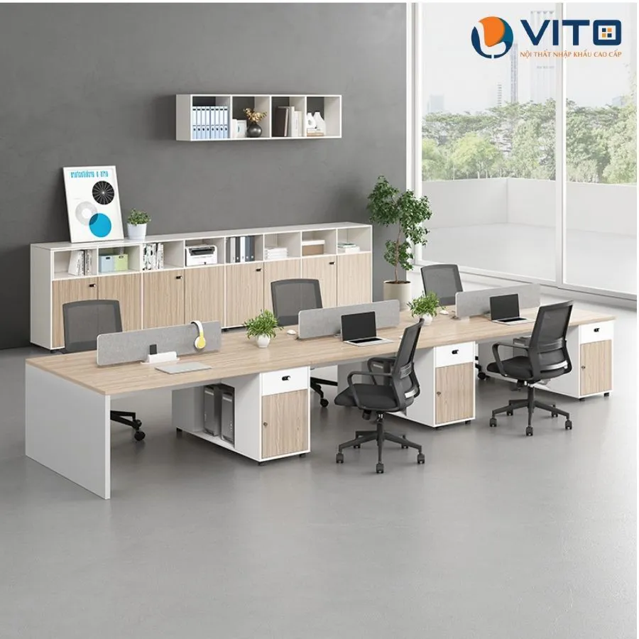 Module bàn làm việc 6 người MDV-TB07