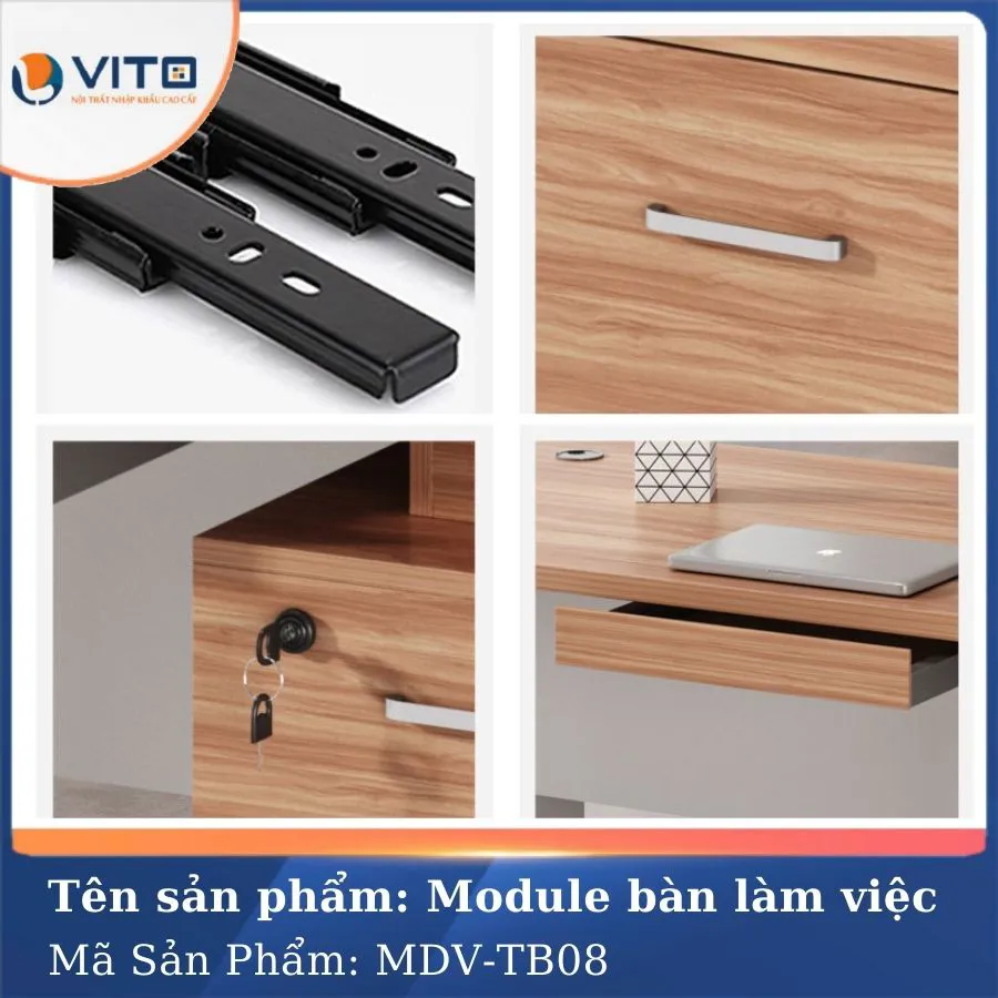 MODULE BÀN LÀM VIỆC 6 NGƯỜI MDV-TB08 6 Module bàn làm việc 6 người MDV-TB08 - Ảnh 6