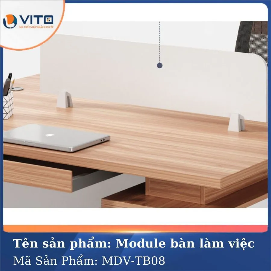 MODULE BÀN LÀM VIỆC 6 NGƯỜI MDV-TB08 4 Module bàn làm việc 6 người MDV-TB08 - Ảnh 4