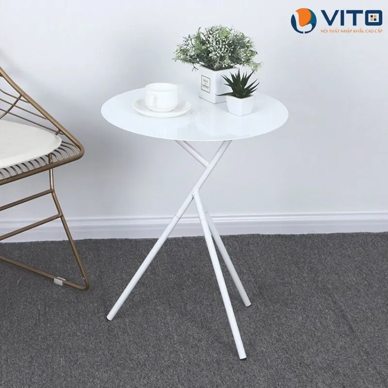Bàn cafe khung thép Vito BCF-HK1