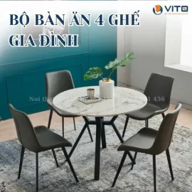 Bộ bàn ăn 4 ghế gia đình