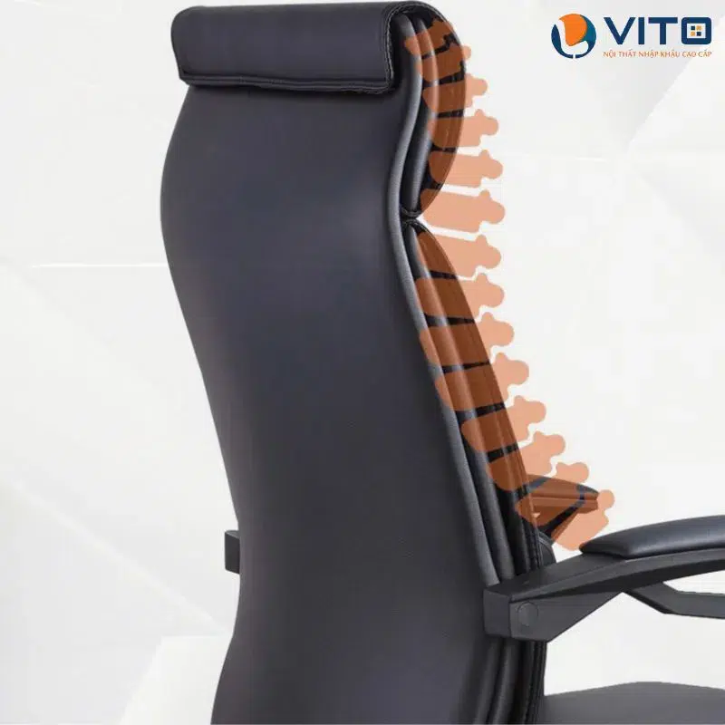 GHẾ DA GIÁM ĐỐC GGDV-6109A 3 Ghế da giám đốc GGDV-6109A - Ảnh 3