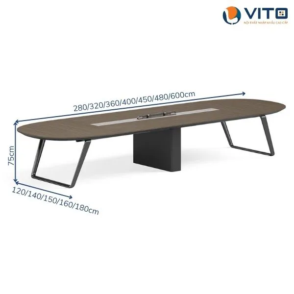 BÀN HỌP NHẬP KHẨU VITO BHV-H102 3 Bàn họp nhập khẩu Vito BHV-H102 - Ảnh 3