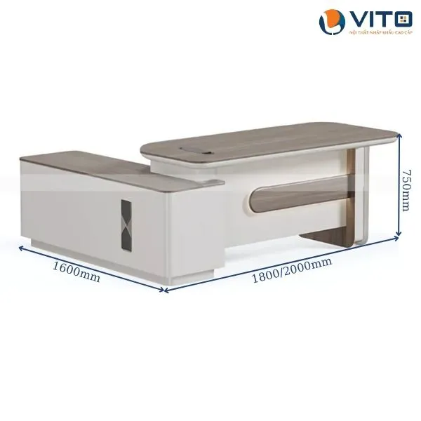 BÀN LÃNH ĐẠO VITO BLDV-02T2016 2 Bàn lãnh đạo Vito BLDV-02T2016 - Ảnh 2