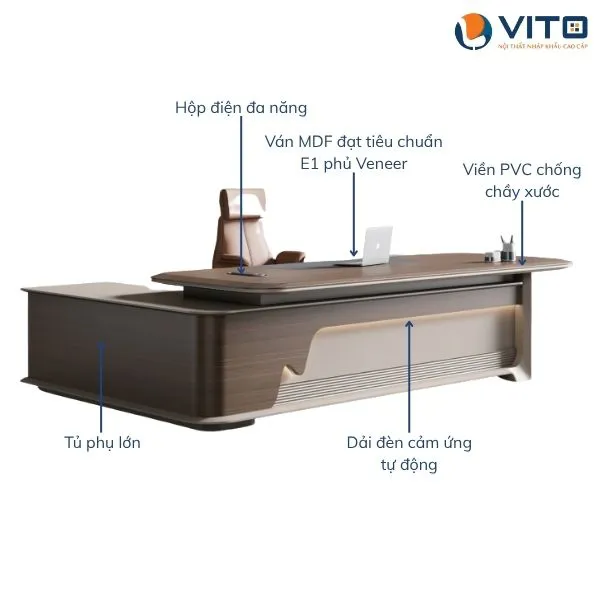 BÀN LÃNH ĐẠO NHẬP KHẨU VITO BLDV-JB65 6 Bàn lãnh đạo nhập khẩu Vito BLDV-JB65 - Ảnh 6
