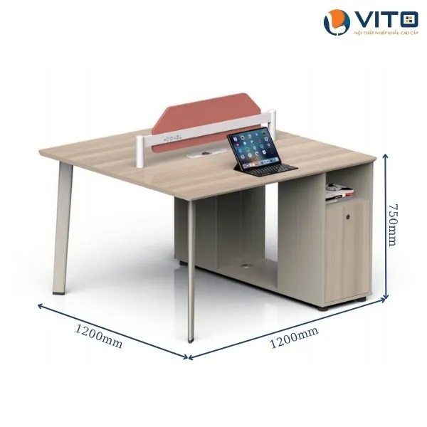Module bàn làm việc 2 người MDV-PF029-2
