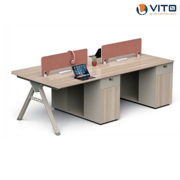 Module bàn làm việc 4 người MDV-PF028-4