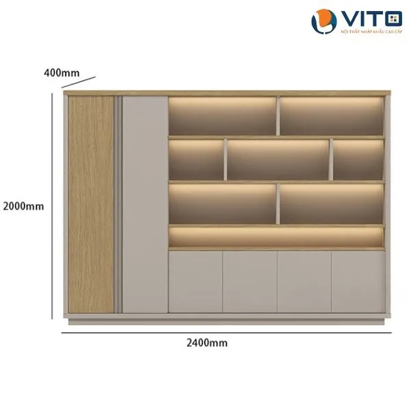 TỦ LÃNH ĐẠO VITO TLDV-JK2420B 5 Tủ lãnh đạo Vito TLDV-JK2420B - Ảnh 5