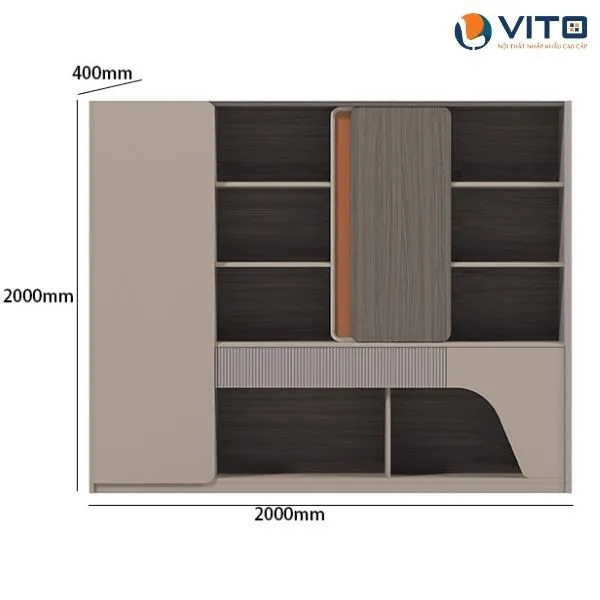TỦ LÃNH ĐẠO VITO TLDV-YC2020A 2 Tủ lãnh đạo Vito TLDV-YC2020A - Ảnh 2