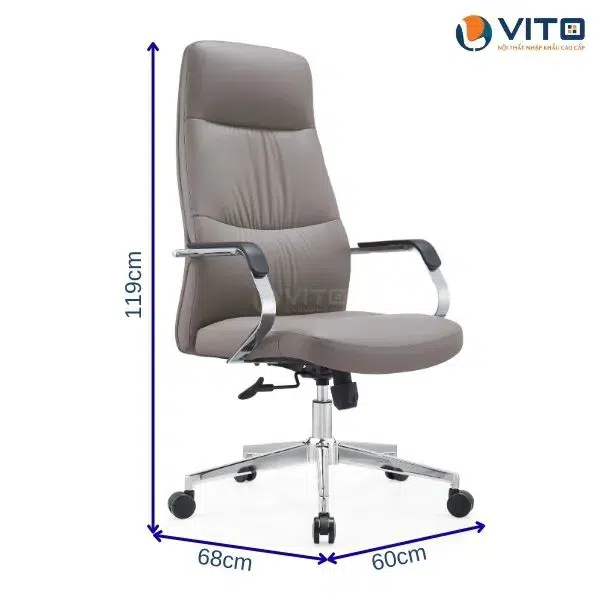 GHẾ LÃNH ĐẠO DA VITO GLDV-6928A 4 Ghế lãnh đạo da Vito GLDV-6928A - Ảnh 4