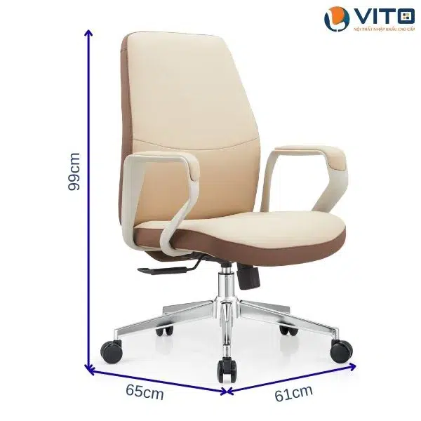 GHẾ XOAY DA VITO GXV-6859B 4 Ghế xoay da Vito GXV-6859B - Ảnh 4