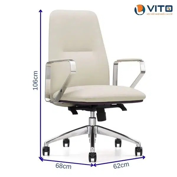 GHẾ XOAY DA VITO GXV-6993B 5 Ghế xoay da Vito GXV-6993B - Ảnh 5