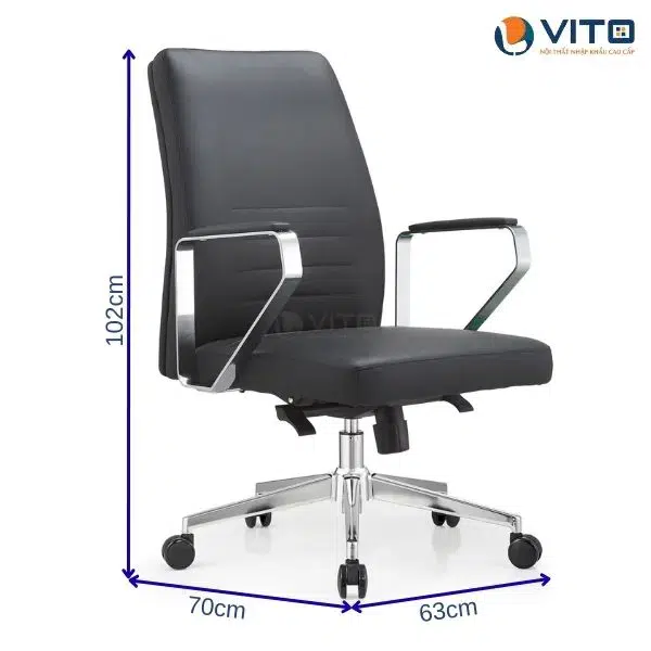 GHẾ XOAY DA VITO GXV-6994B 2 Ghế xoay da Vito GXV-6994B - Ảnh 2