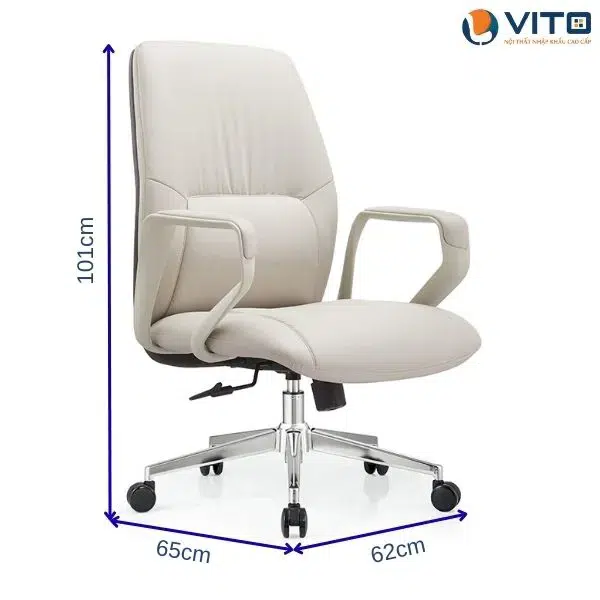 GHẾ XOAY DA VITO GLDV-6837B 5 Ghế xoay da Vito GLDV-6837B - Ảnh 5